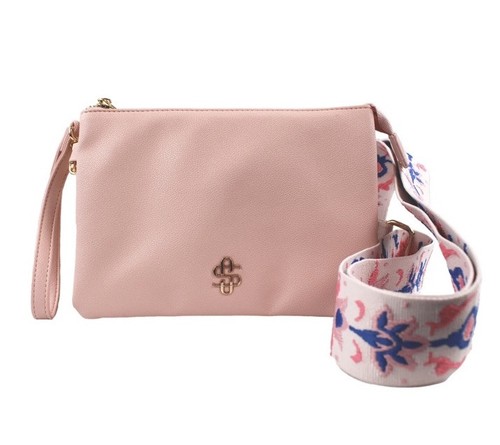 Simply Southern PU Leather Crossbody Purse/wallet 2 Wide Crossbody Straps . Logo - Picture 1 of 3