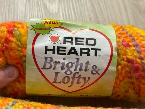 Red Heart Bright And Lofty 9954 Lemon Zest Super Bulky 6 4 Oz/95 Yd Lot Of 2+ - Picture 2 of 5
