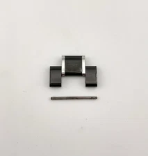 Men’s Bulova 98D107 Marine Star Black And Silver Tone Watch Band Link