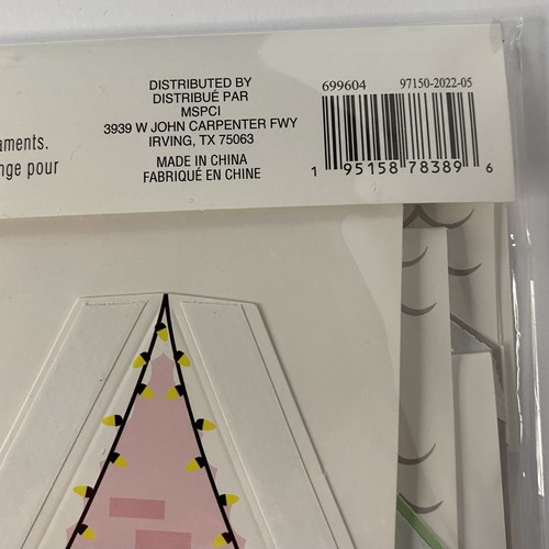 Erinnerungen Weihnachten Papier Dorf Dekor Kit Pastell - ergibt 5 Häuser - Bild 5 von 7