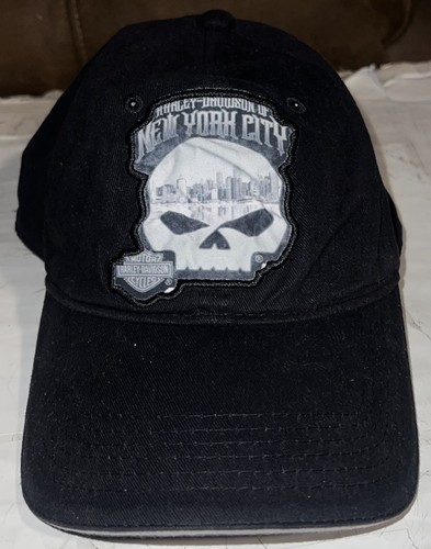 Casquette homme Harley Davidson of New York City logo crâne noir sangle réglable