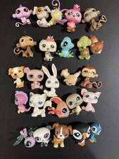 Hasbro LPS Littlest Pet Shop Lot 25 Generation 1  2 Birds Pig Dog Cat Assorted