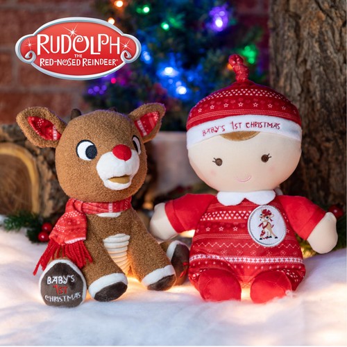 Bevorzugter Weihnachtsmann Rudolph das Rentier mit der roten Nase Musik Stofftier, ... - Bild 6 von 9