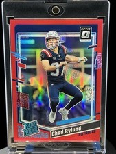 2023 Donruss Optic Chad Ryland Red Prizm Rated Rookie /99 New England Patriots