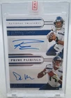 RUSSELL WILSON DK METCALF 2019 NATIONAL TREASURE PRIME PAIRINGS #06/10 DUAL AUTO