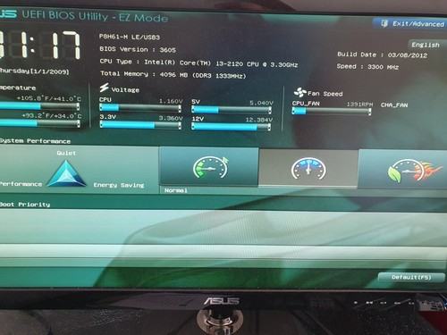 Asus P8H61-M LE/USB3 REV:1.03 Core i3-2120 CPU 3,30GHz 4GB Ram +Blende + Kühler - Afbeelding 4 van 13