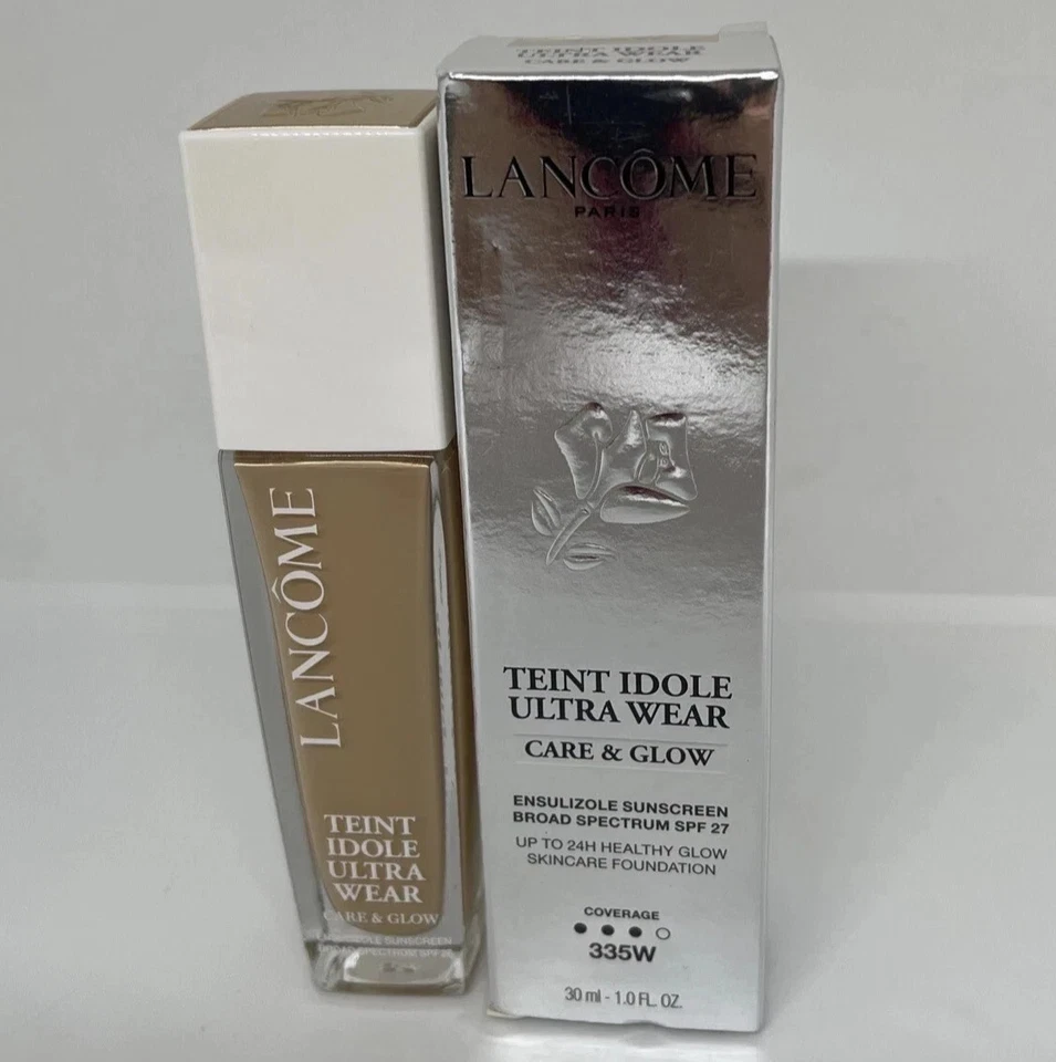 Lancome Teint Idole Ultra Wear Care & Glow Foundation 335W ~ SPF 27 ~ NEW IN BOX - Image 4 of 4