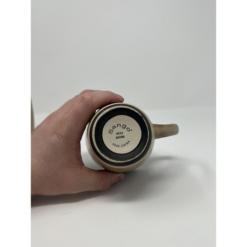 Set Of 2 Sango Nova Brown Stoneware 10 oz Coffee Mug Cup 4933 (B) - 第 3/4 張圖片
