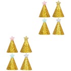  2 Count Partyhüte Glitzer Geburtstagshütchen Geburtstagsparty-Hut