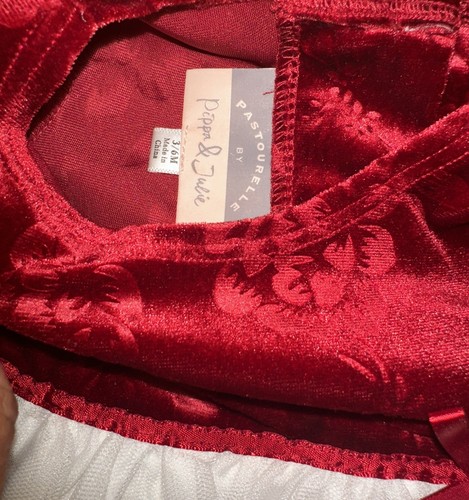 Pastourelle de Pippa & Julie - Vestido de vacaciones con corpiño de terciopelo para niñas 3-6 meses - Imagen 3 de 7