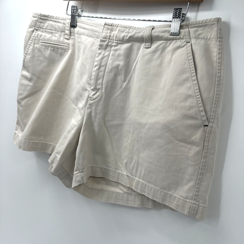 Tommy Hilfiger Shorts Womens 14 Light Khaki Tan Classic Chino Cotton Coastal - Picture 5 of 7