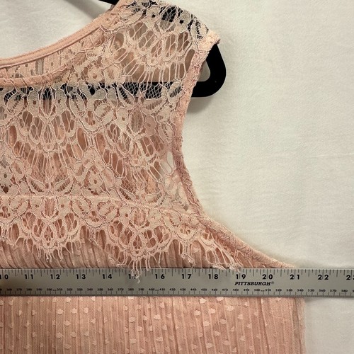 LANE BRYANT NWT size 14/16 pink Blush Embroidered Dot Mesh Swing Dress Beautiful - Picture 11 of 15