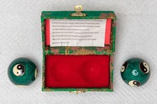 Vintage Baoding Balls Chinese Musical Healing Hand Therapy w/ Box