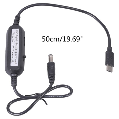 Cavo Alimentazione USBC 5V Step Up Convertitore a 1.2V-12V 5.5x2.1mm con 3 - Foto 8 di 20