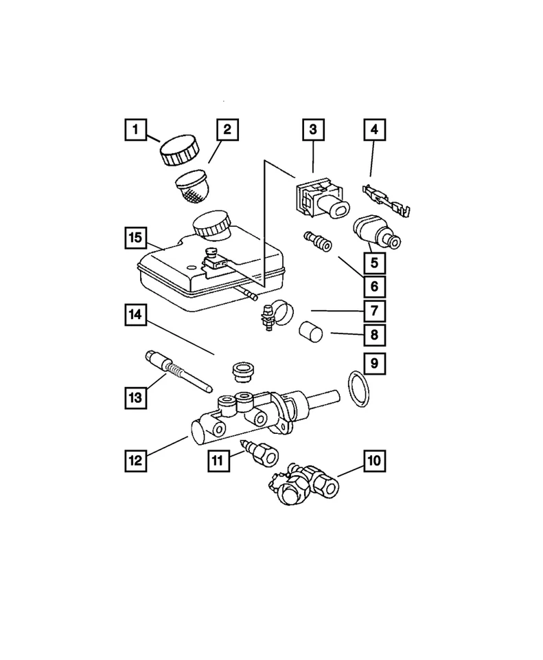 Cilindro maestro de freno Mopar genuino 5119355AA CANTIDAD 1 Foto 4 de 4
