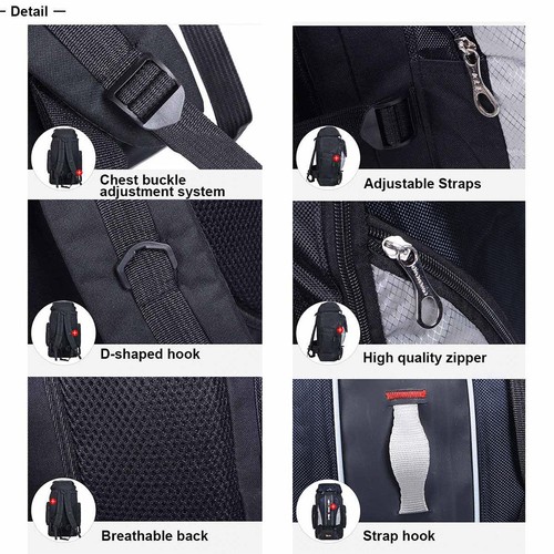 100L Hiking Camping Backpack-Waterproof Extra Large Travel Luggage Rucksack Bag - Picture 6 of 8