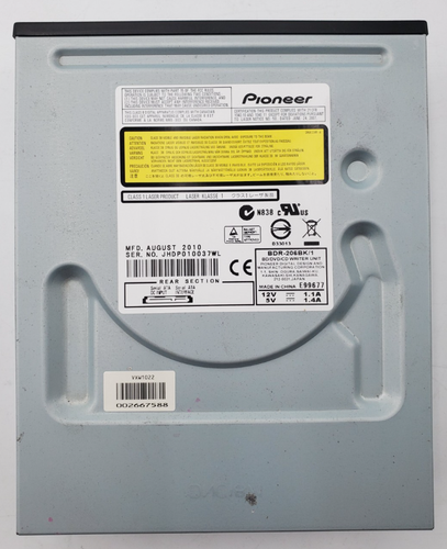 PIONEER DATA STORAGE BLU-RAY DISC BD-ROM/DVD REWRITER SATA DRIVE - Afbeelding 2 van 2