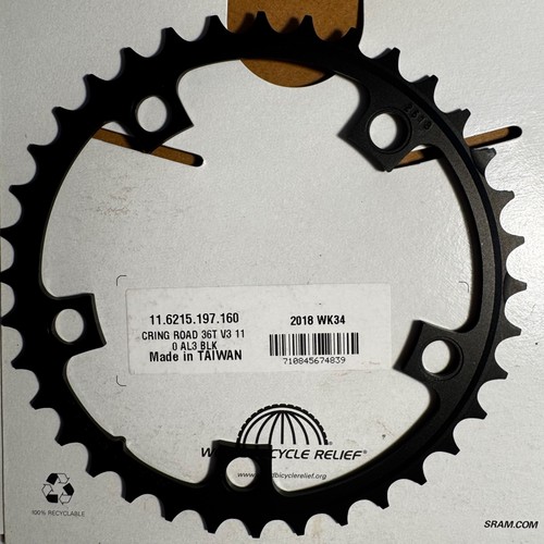 SRAM Road Chainring 36T 110mm: Brand-New - Picture 3 of 3