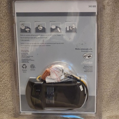 Universal Ceiling Fan Remote Control Full Function 343 668 Hampton/Hunter/GE NEW - Picture 2 of 3