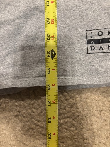Camiseta Air Jordan Manga Larga Para Hombre Pequeña Gris Jumpman Logo Gráfico Camiseta - Imagen 6 de 8