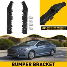 Right+Left Side Front Bumper Bracket Set of Fit 2 Fit Hyundai 2015-2017 Sonata