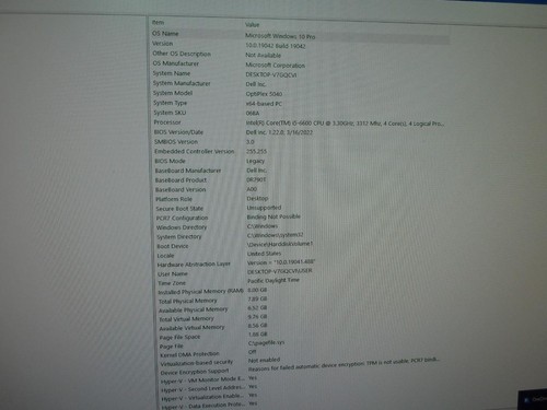 Dell OptiPlex 5040 MT Core i5-6600 3.30GHz 8GB 128GB SSD W10 Desktop PC (A8649) - Photo 2/9