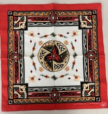 Vintage Wamcraft Bandana RN14193 Southwestern Print USA Made 50/50