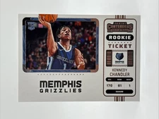 2022-23 Panini Contenders Ticket Photo Variation Kennedy Chandler #127 Rookie RC