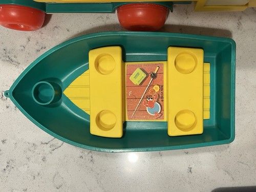 Vintage Fisher-Price Play Family Little People Camper #994 Truck & Camper Only - Picture 8 of 17