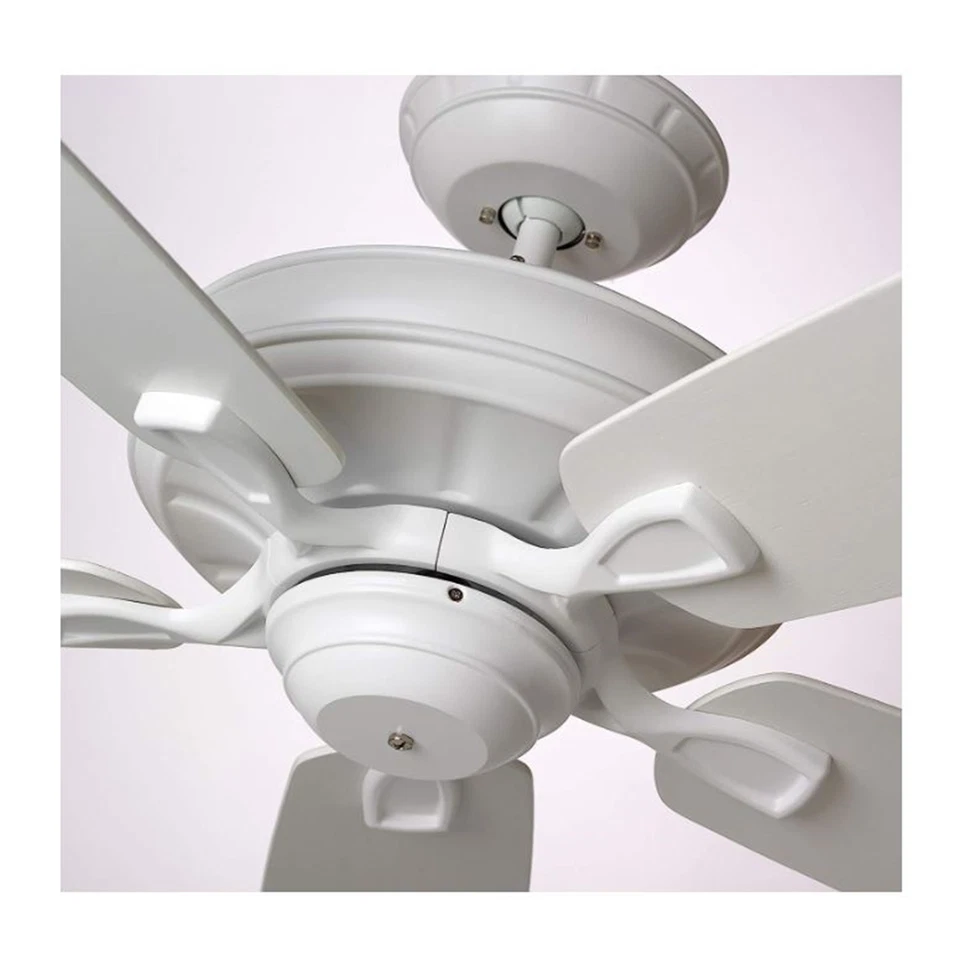 Ventilador de techo interior Kathy Ireland Carrera 60" 5 aspas reversibles blanco satinado CF7 Foto 3 de 4