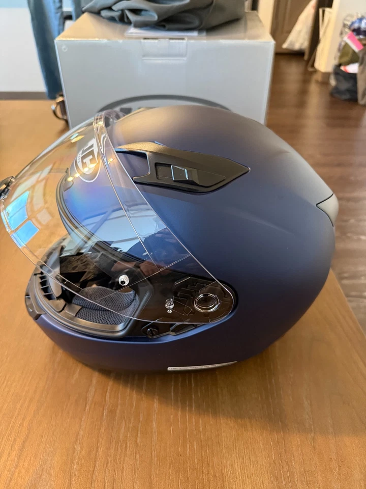 Новый HJC i10 мотоциклетный шлем полу плоский металлический синий большой SNELL DOT - Изображение 4 из 4