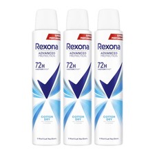 Rexona Advanced Protection Cotton Dry 72H Deodorant Spray, 6.7 oz. Pack of 3 