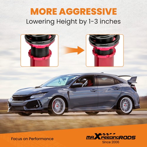 24 Level Damper Coilovers & 8 Pcs Control Arm Camber Kit for Honda Civic 92-95 - Picture 5 of 17