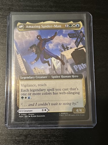 NYCC 2025 exclusive Magic The Gathering x Peter Parker Amazing Spider-man PROMO - Picture 2 of 2