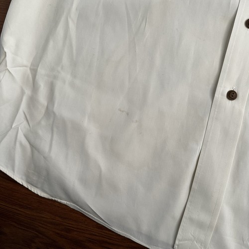 Vintage Polo Ralph Lauren Hemd Herren XL Beige Baumwolle Seidenmischung Safari Knopfleiste - Bild 6 von 13
