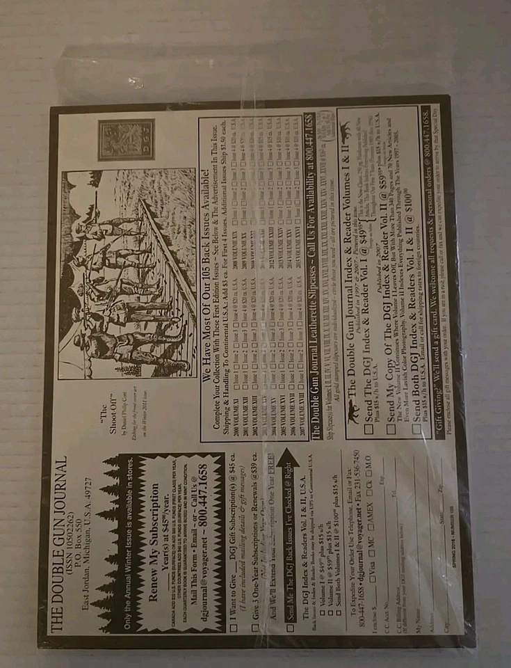 The Double Gun Journal Hunting Magazine Spring 2016 Vol 27 Issue 1 - Image 2 of 3