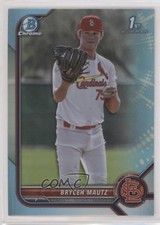 2022 Bowman Draft Chrome Sky Blue Refractor Brycen Mautz #BDC-124 0n6h