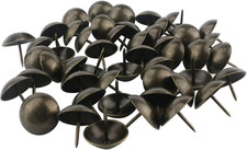 Ogrmar 50PCS round Large-Headed Nail/Antique Upholstery Nails/Furniture Tacks 1"