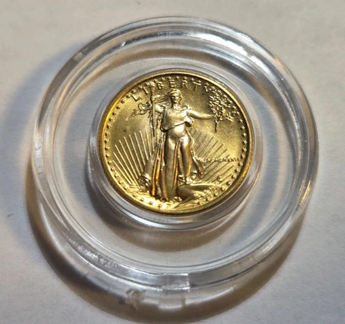 MCMLXXXVI 1986 $5 First Year Mint Gold Quarter Eagle 1/10 oz Brilliant UNC
