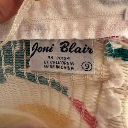 Vintage Cotton Strapless Hawaiian Floral Print Dress by Joni Blair XS - Picture 7 of 9