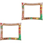 2 Count Neujahrspartydekoration Urlaubs-Requisiten Für Fotoshooting