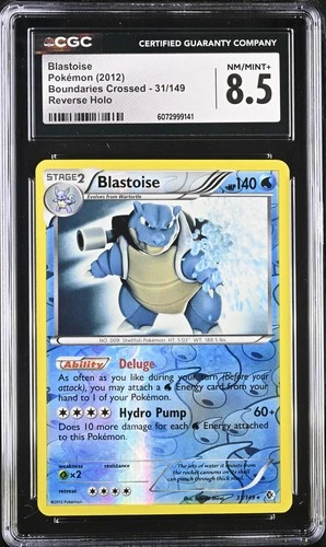CGC 8.5 Blastoise 2012 Boundaries Crossed 31/149 Reverse Holo Pokemon Card