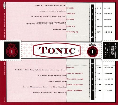 1 CENT CD Various – Live At Tonic Volume I - 1999 To 2002 ( Jazz, Rock ) - Picture 2 of 2