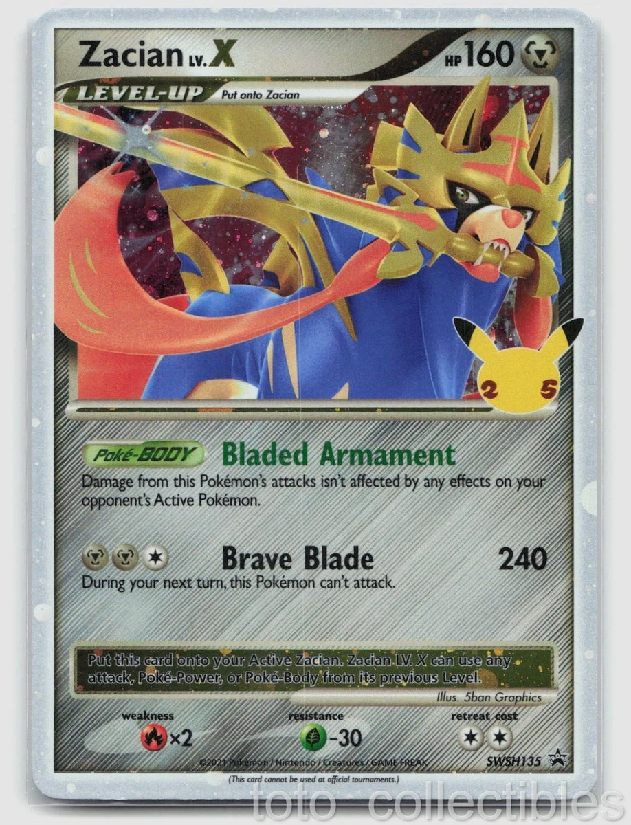 Zacian Lv. X Pokémon TCG Cards for sale | eBay