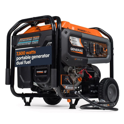 #ad Generac 9400 Watt Dual Fuel 49 State Portable Generator With Cosense Technology $1049.00