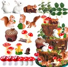 Jevenis Pilz Wald Deko Kuchen, Waldtiere, Garten, Woodland Party Zubehör