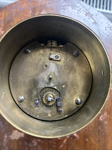 Russell & Co. Paris Edwardian Mantel Clock and Key. Spares or Repair. - Picture 9 of 12