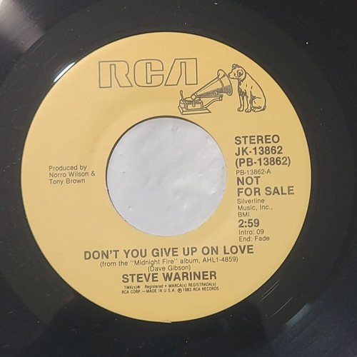 Steve Wariner ~ Don't You Give Up On Love/ Same ~ RCA Promo 45 RPM Record - Picture 2 of 4