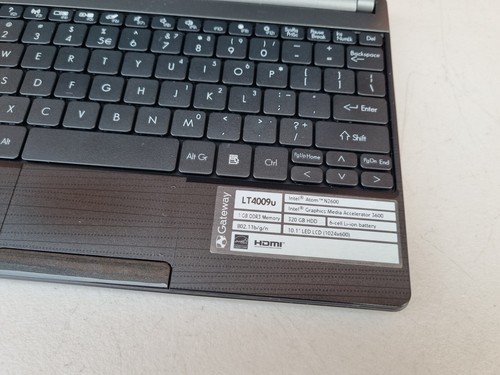 Gateway LT4009u. Display diagonal: 10.1” inch, RAM: 1 GB RAM - Picture 13 of 23