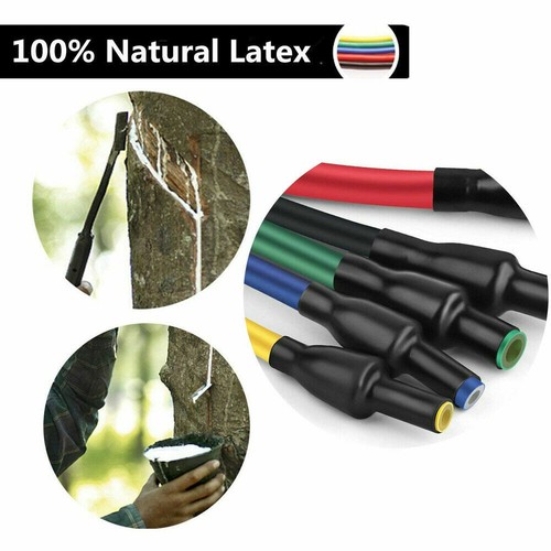 5 Fitnessbänder 150 LBS Widerstandsbänder Fitness Gym Yoga Sport Latexband - Bild 12 von 12